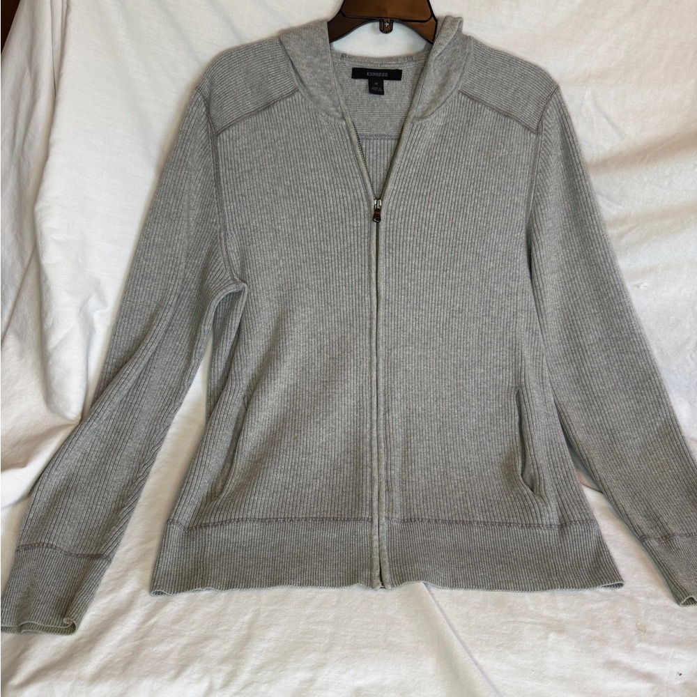 Express Zip Up Sweater Hoodie - Picture 2 of 5